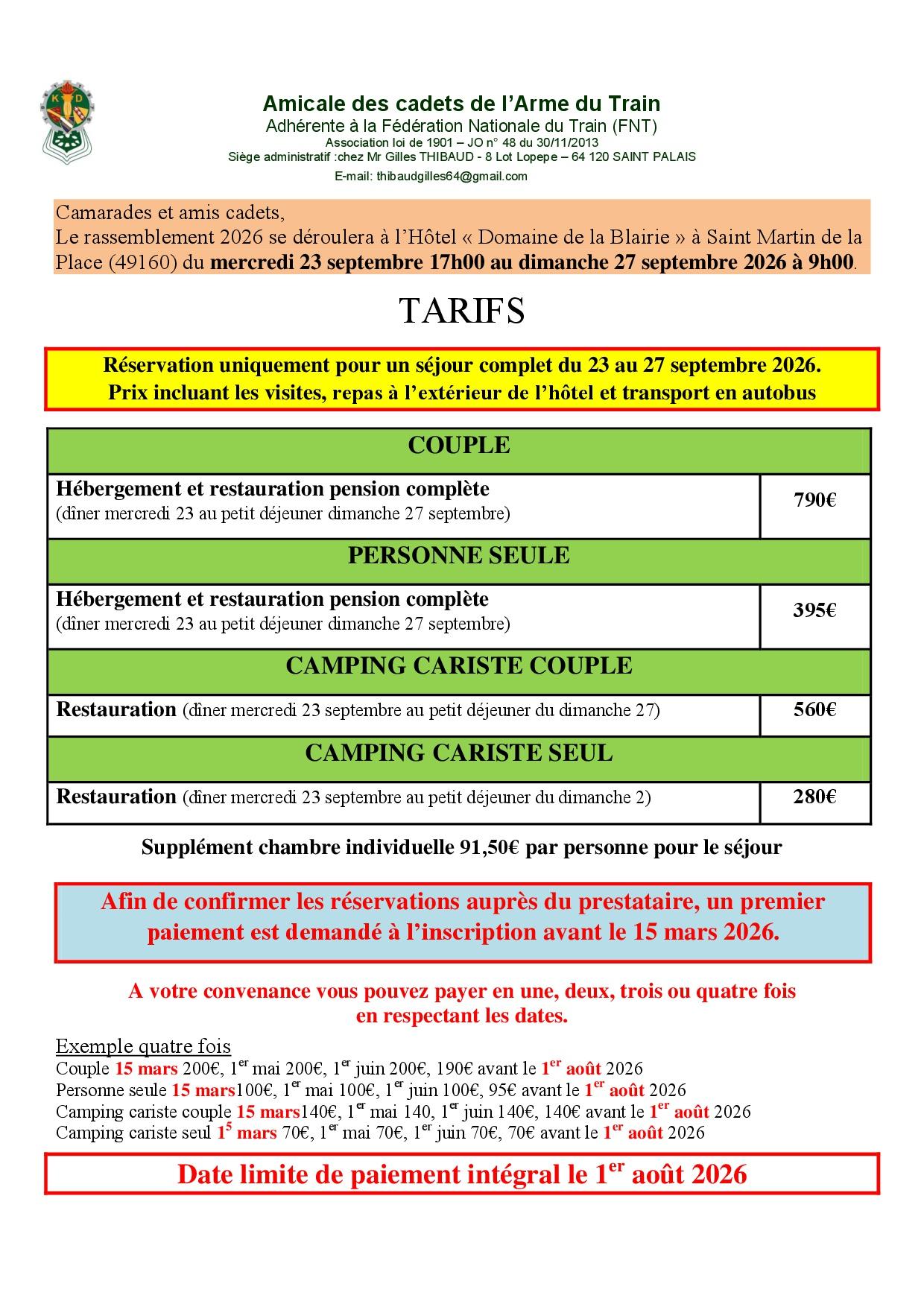 Acat bulletin reservation rassemblement 2026 001